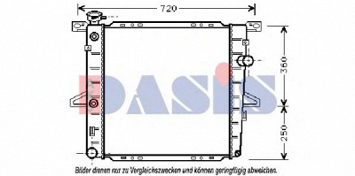 AKS DASIS 090056n -  Радиатор, охлаждение двигателя